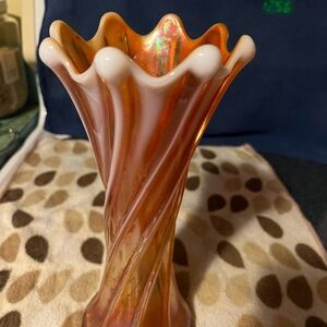 Iridescent Swirl Vase